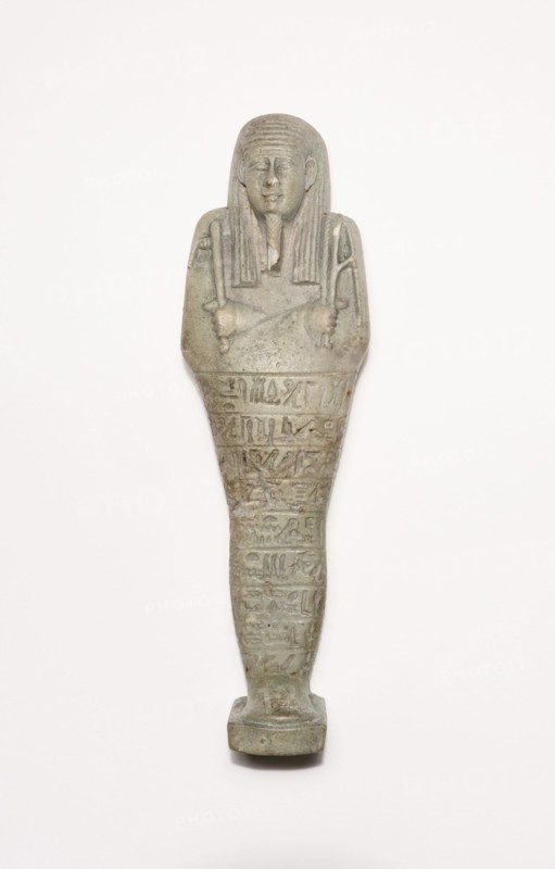 Ushabti (Funerary Figurine) of Horudja, Egypt, Late Period, Dynasty 30 (380-343 BCE). Creator: Unknown.
