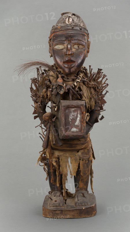 Male Figure (Nkisi Nkondi), Republic of the Congo, Early-mid 19th century. Creator: Unknown.