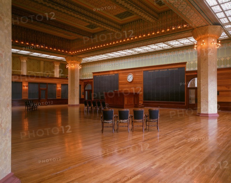 Chicago Stock Exchange Trading Room: Reconstruction at the Art Institute of Chicago, 1893/94. Creator: Adler & Sullivan.