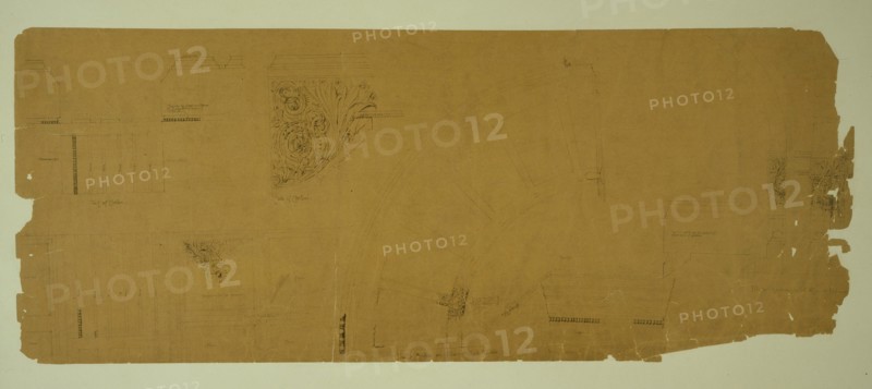 Auditorium Building, Chicago, Illinois, Plaster Details for Vestibule Arch, c. 1887. Creator: Adler & Sullivan.