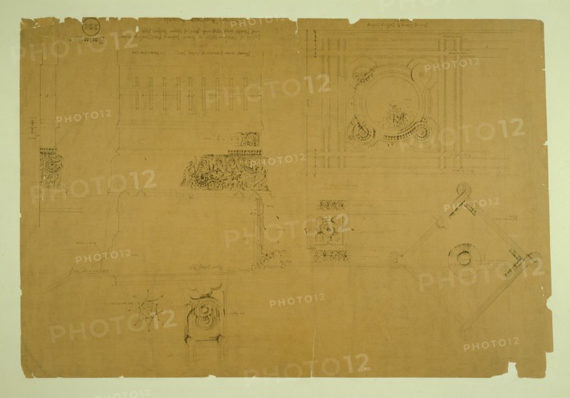 Auditorium Building, Chicago, Illinois, Plaster Details for Balcony, c. 1887. Creator: Adler & Sullivan.