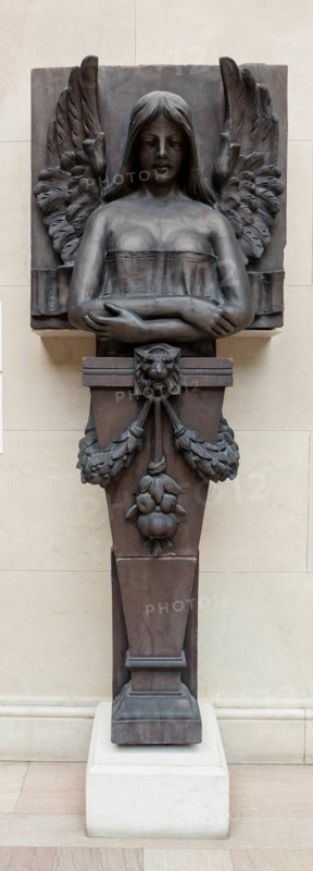 Winged Victory Figure, from the Cornice of the Title Guarantee Building, 1898. Creator: Julius R. Rollin.
