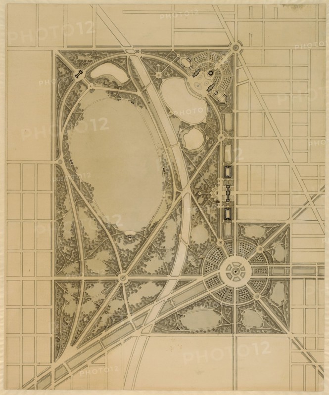 Plan of Chicago, Plate 63, Plan of a Proposed Park, 1909. Creator: Daniel Burnham.