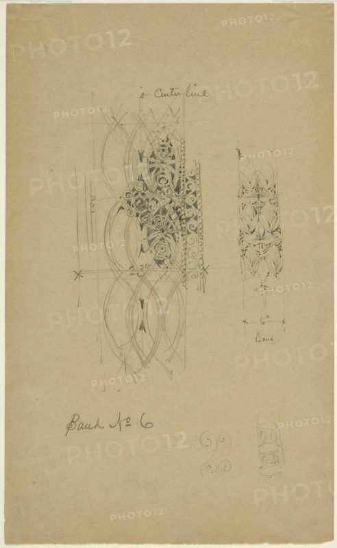 McVickers Theater, Chicago, Illinois, Sketch, c. 1883-1891. Creator: Louis Sullivan.