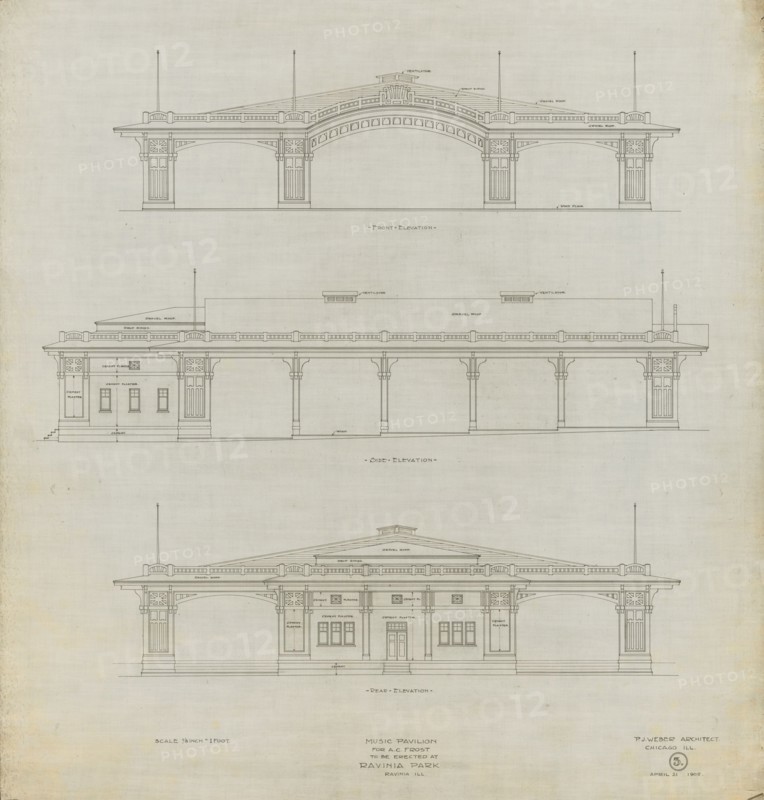Ravinia Music Pavilion, 1905. Creator: Peter Joseph Weber.