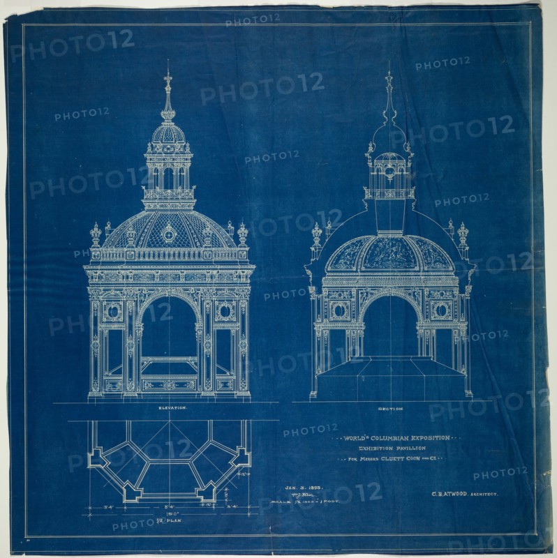 World's Columbian Exposition Cluett Coon & Co. Exhibition Pavilion, Chicago, Plan..., 1893. Creator: Peter Joseph Weber.