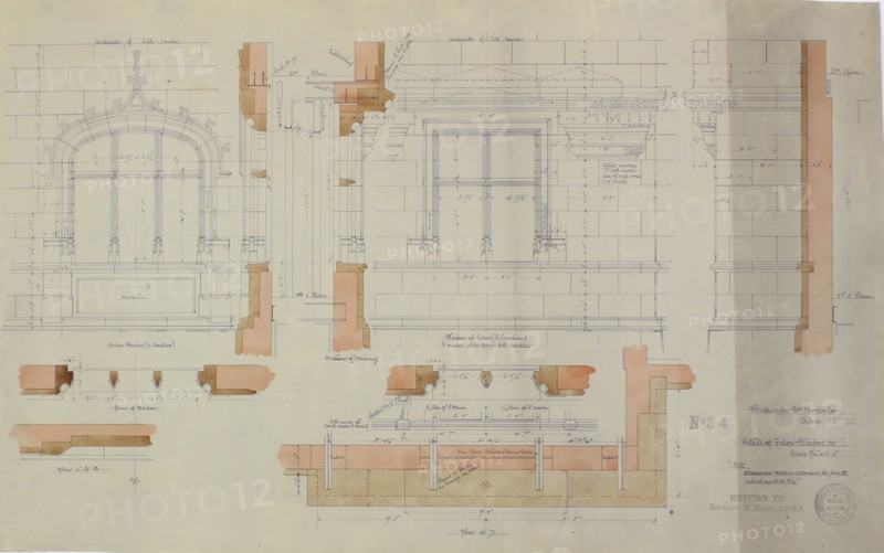 William Borden Esq. House, Chicago, Illinois, Detail, c. 1886. Creator: Richard Morris Hunt.