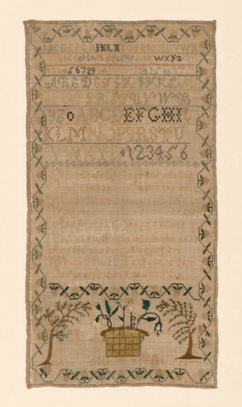 Sampler, United States, 19th century. Creator: Ann Morris.