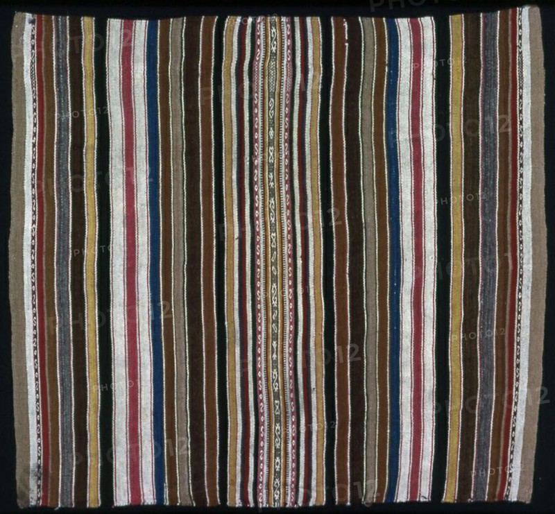 Coca or Ceremonial Cloth (Inkuña), Bolivia, 1850/1900. Creator: Unknown.