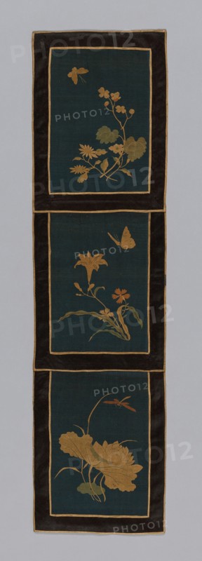Panel (Furnishing Fabric), China, Qing dynasty (1644-1911), 1875/1900. Creator: Unknown.