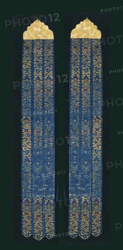 Pair of Banners, China, Qing dynasty(1644-1911), 1650/1700. Creator: Unknown.