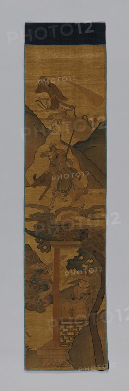 Panel (Furnishing Fabric), China, Qing dynasty(1644-1911), 1800/1900. Creator: Unknown.