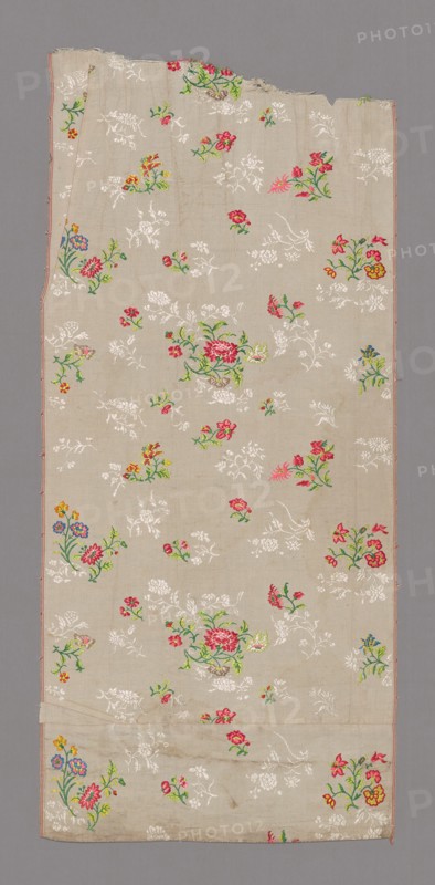 Panel (Dress Fabric), China, Qing dynasty (1644-1911), 1725/50. Creator: Unknown.