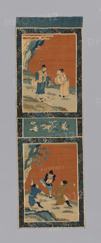 Panel (For a Screen), China, Qing dynasty (1644-1911), 1875/1900. Creator: Unknown.