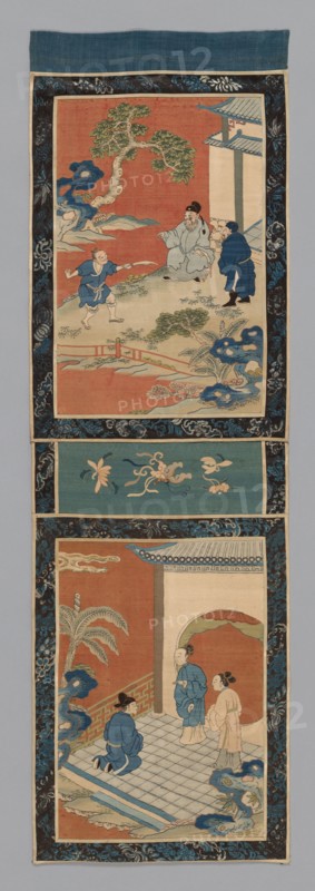 Panel (For a Screen), China, Qing dynasty (1644-1911), 1875/1900. Creator: Unknown.