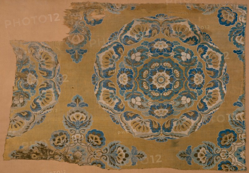 Fragment (Dress Fabric), China, Tang dynasty (A.D. 618-906), late 8th/early 9th century. Creator: Unknown.
