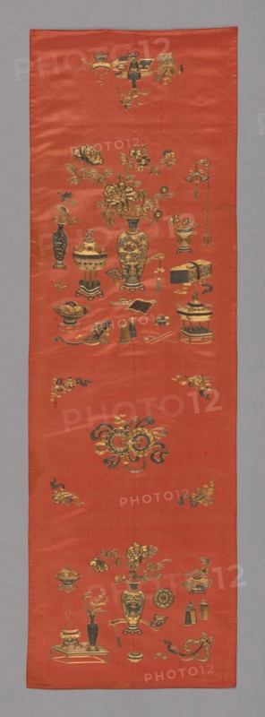 Chair Cover, China, Qing Dynasty (1644-1911), 1800/25. Creator: Unknown.