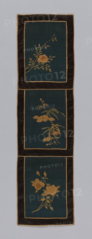 Panel (Furnishing Fabric), China, Qing dynasty (1644-1911), 1875/1900. Creator: Unknown.