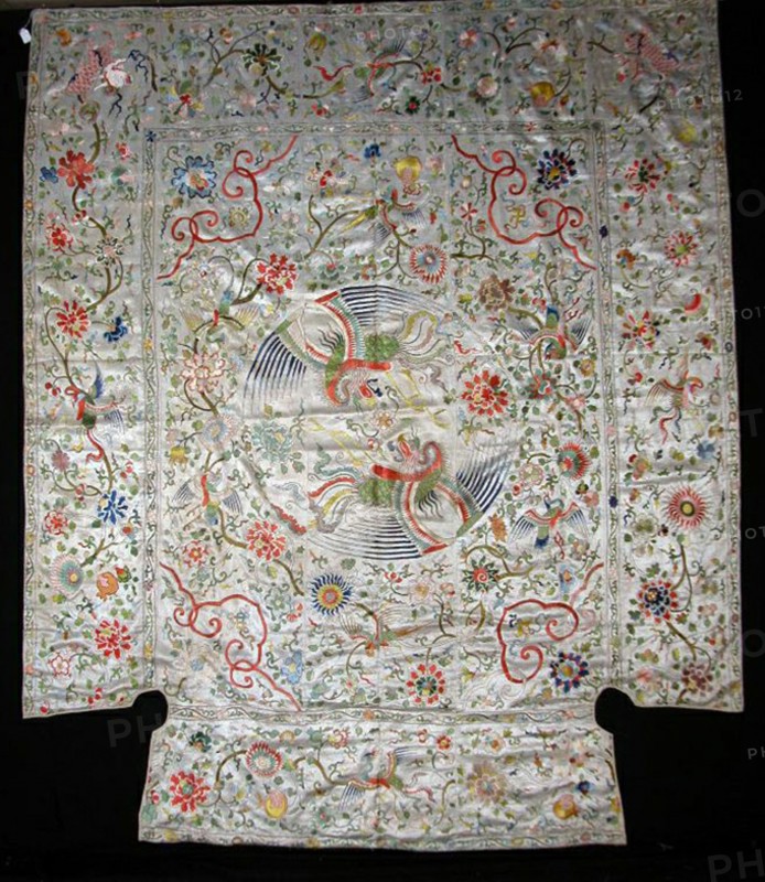 Coverlet, China, Ming dynasty (1368-1644)/ Qing dynasty (1644-1911), Mid-17th century. Creator: Unknown.