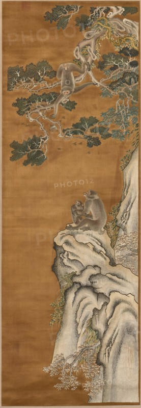 Scroll, China, Qing dynasty (1644-1911), c. 1860. Creator: Unknown.