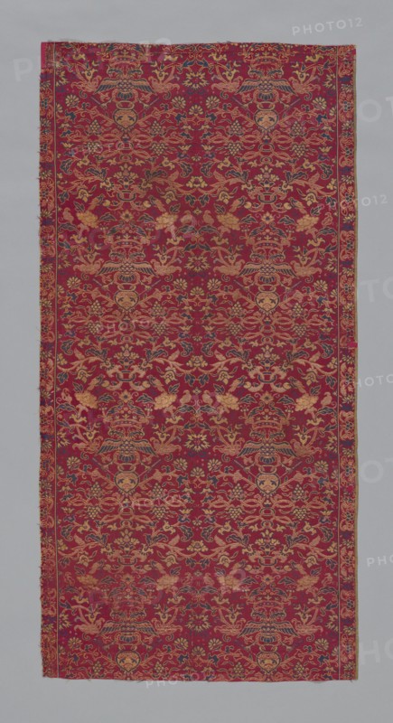 Panel (Furnishing Fabric), Macao, late Ming (1368-1644) or early Qing dynasty (1644-1912). Creator: Unknown.