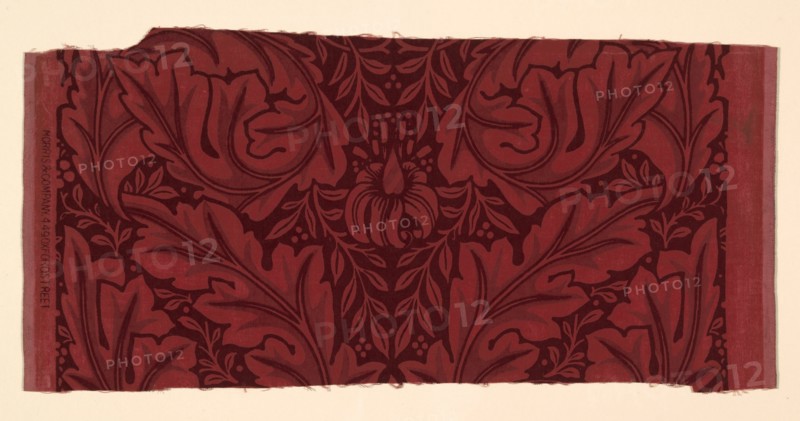 Acanthus (Formerly a Furnishing Textile) from the John J. Glessner House, Chicago, 1876. Creator: William Morris.