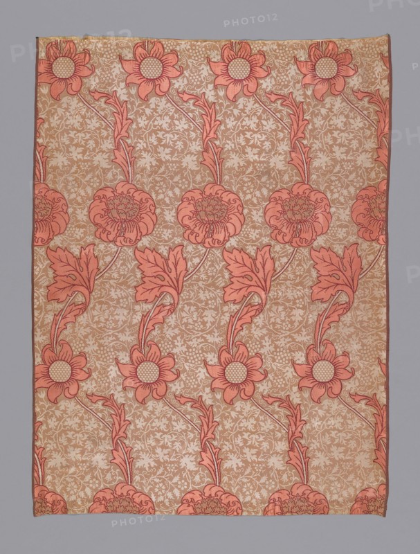 Curtain (Original Design Entitled "Kennet"), England, 1883 (produced 1887). Creator: William Morris.