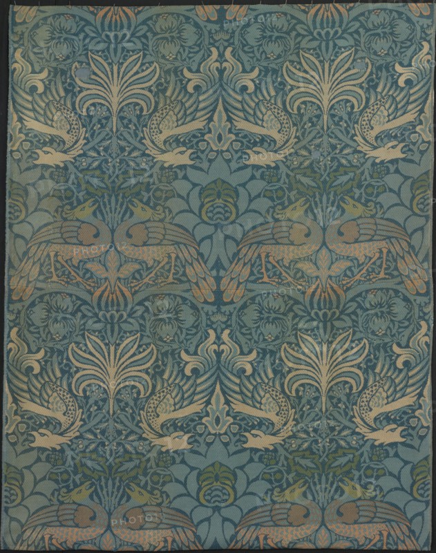 Peacock and Dragon, England, 1878 (produced 1878/1940). Creator: William Morris.