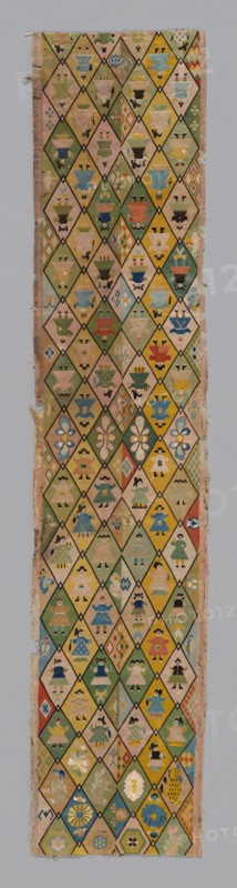 Panel (For Sleeve Bands), China, Qing dynasty (1644-1911), 1875/1900. Creator: Unknown.