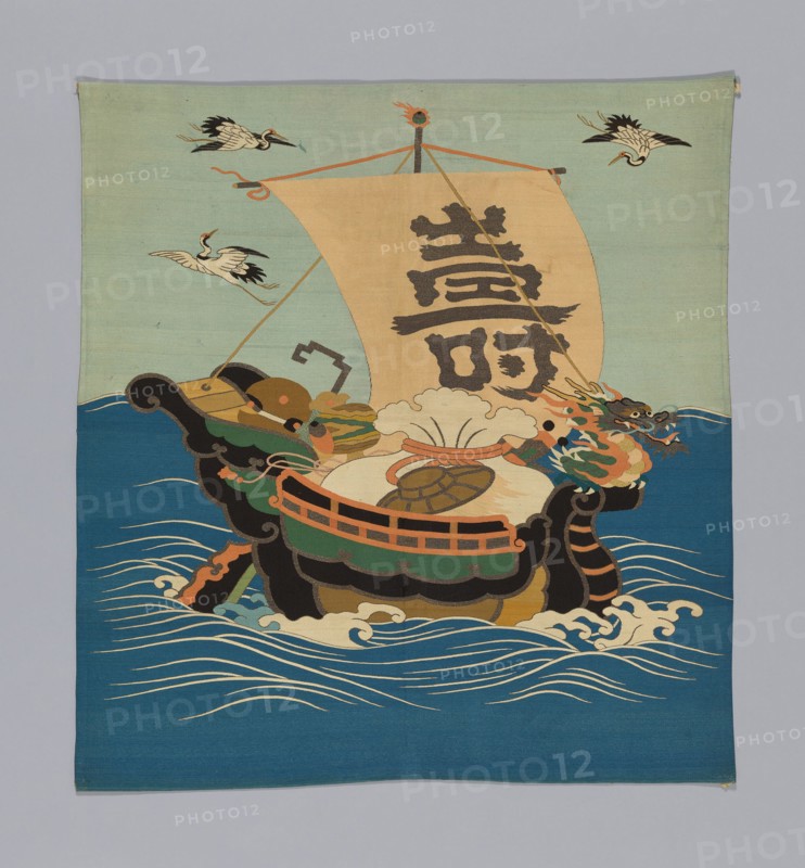 Fukusa (Gift Cover), Japan, Meiji period (1868-1912), 1875/1900. Creator: Unknown.