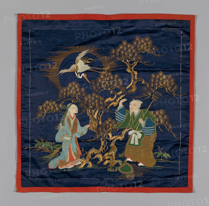 Fukusa (Gift Cover), Japan, late Edo period (1789-1868)/ Meiji period (1868-1912), late 19th cent. Creator: Unknown.