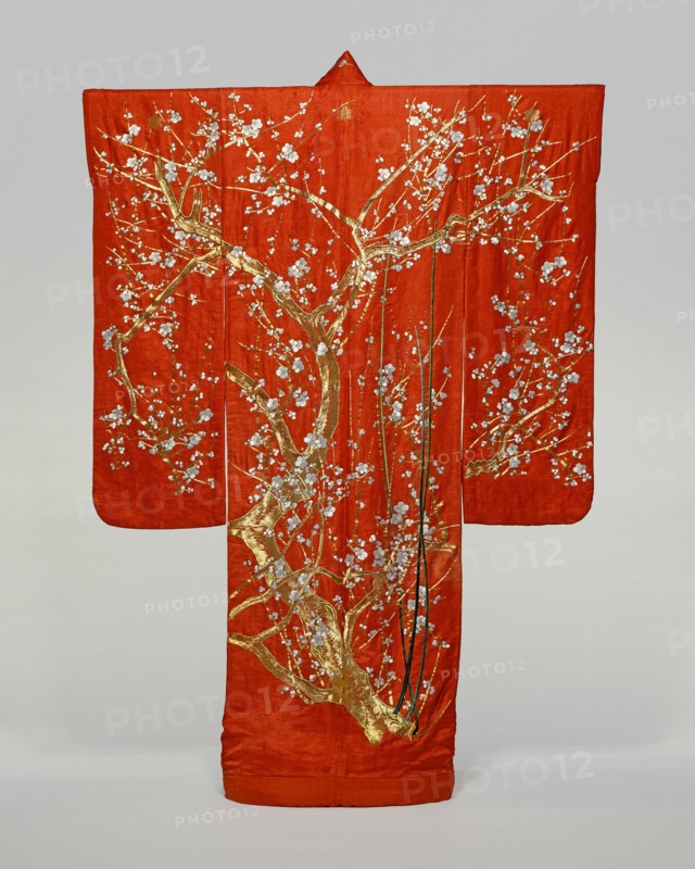 Furisode, Japan, late Edo period (1789-1868), 1801/1868. Creator: Unknown.