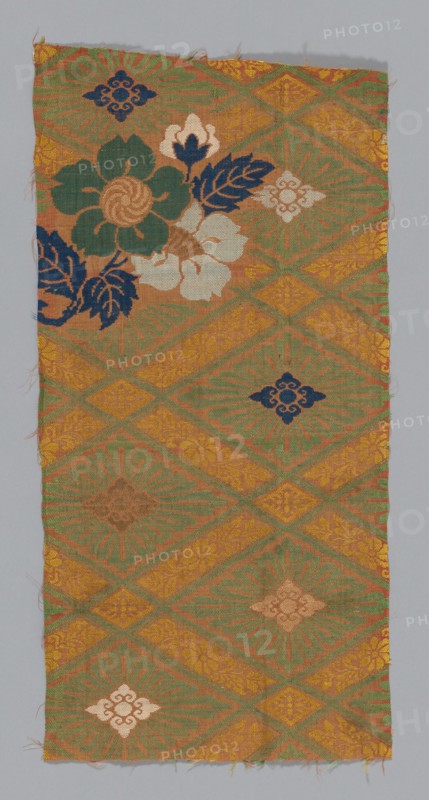 Fragment (From Noh Costume), Japan, Edo period (1615-1868)/Meiji period, 17th/18th century. Creator: Unknown.