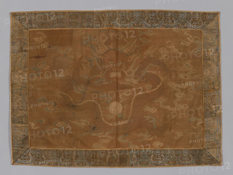 Panel (Former Fragment of Man's Coat), China, Qing dynasty(1644-1911), 1700/35. Creator: Unknown.