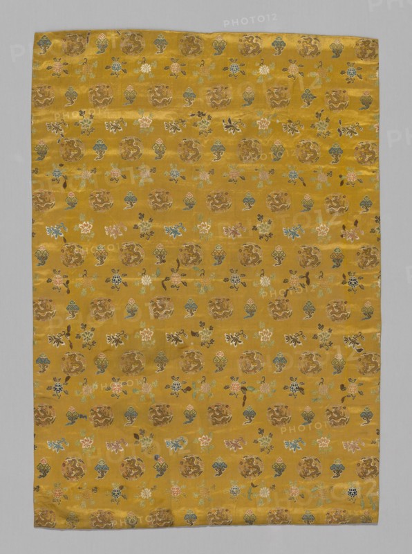 Panel (Furnishing Fabric), China, Qing dynasty(1644-1911), 1800/50. Creator: Unknown.