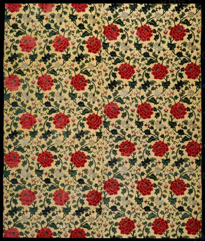 Panel (Furnishing Fabric), China, Qing dynasty (1644-1911), 1750/1800. Creator: Unknown.