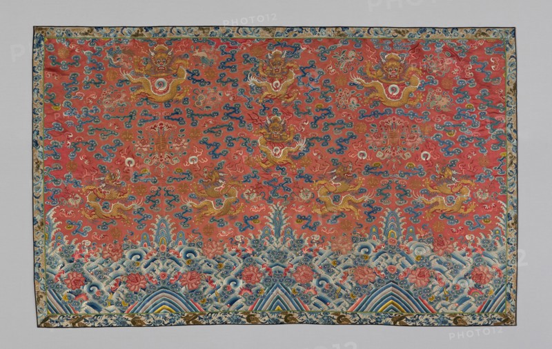 Panel (Furnishing Fabric), China, Qing Dynasty, (1644-1911), 1840/70. Creator: Unknown.