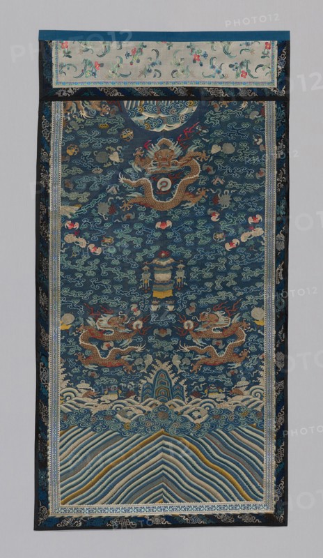 Panel (Furnishing Fabric), China, Qing dynasty (1644-1911), 1875/1900. Creator: Unknown.