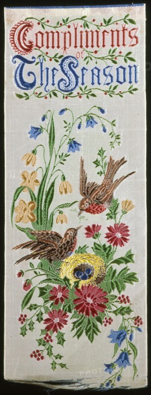 Bookmark, England, 19th century. Creator: Thomas Stevens.
