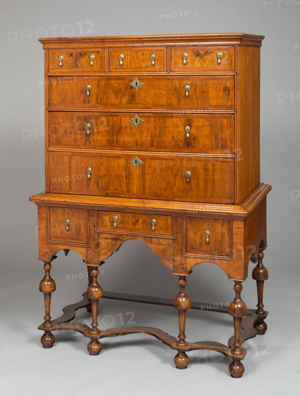 High Chest of Drawers, 1700/30. Creator: Unknown.
