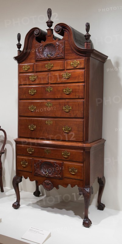 High Chest of Drawers, 1750/60. Creator: Unknown.