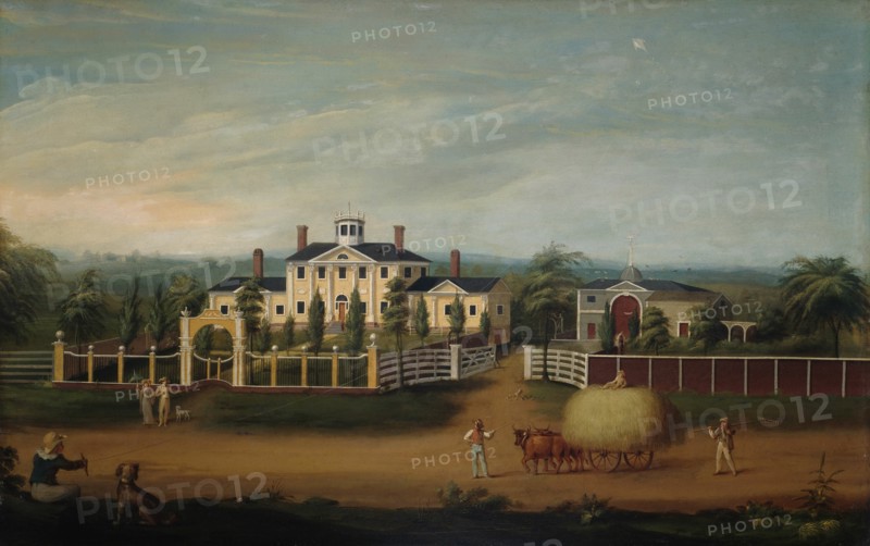 New England Country Seat, 1800/20. Creator: Unknown.
