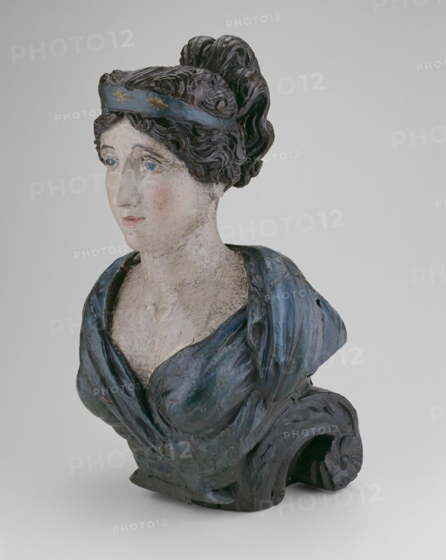 Ship Figurehead: Female Bust, 1800/15. Creator: Unknown.