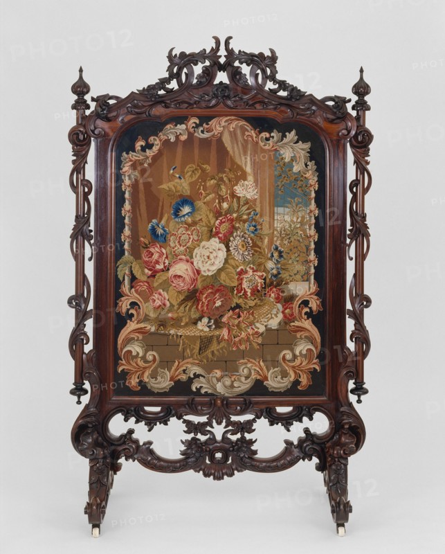 Fire Screen, c. 1855. Creator: Unknown.