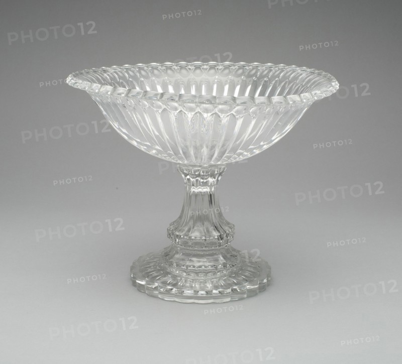 Compote in "Thumbprint" pattern, 1850/60. Creator: Unknown.