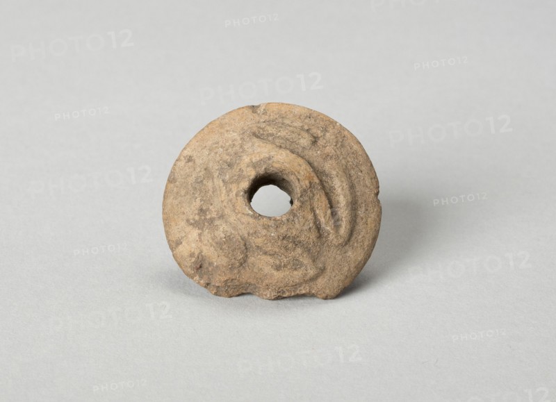 Ear Ornament or Spindle Whorl with Modeled Frog Motifs, A.D. 1450/1521. Creator: Unknown.