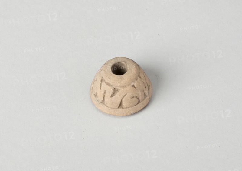 Ear Ornament or Spindle Whorl with Modeled Design, A.D. 1450/1521. Creator: Unknown.