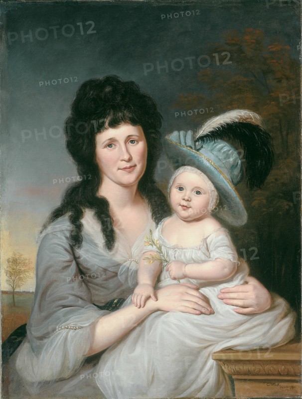 Mrs. John Nicholson (Hannah Duncan) and John Nicholson, Jr., 1790. Creator: Charles Willson Peale.