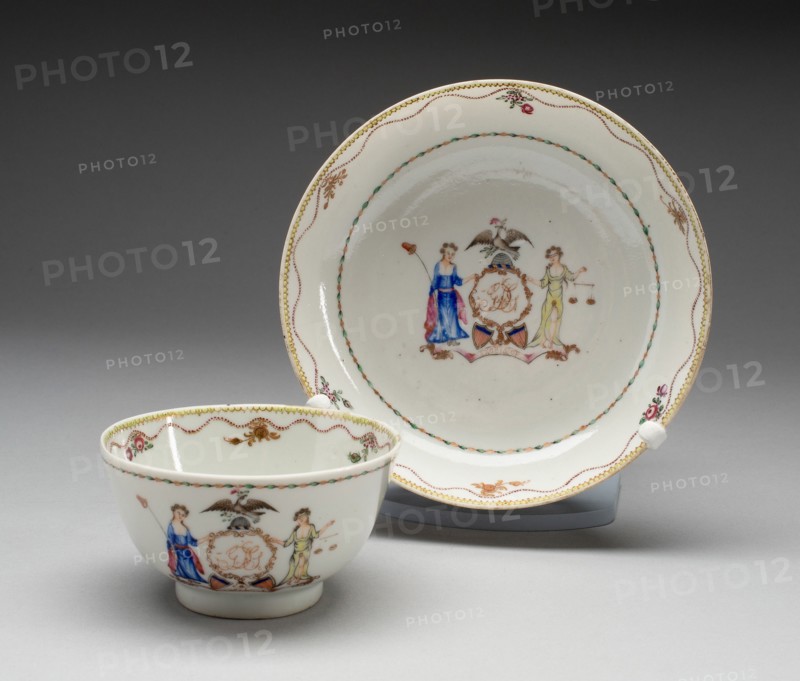 Tea Bowl and Saucer, 1790/1800. Creator: Unknown.