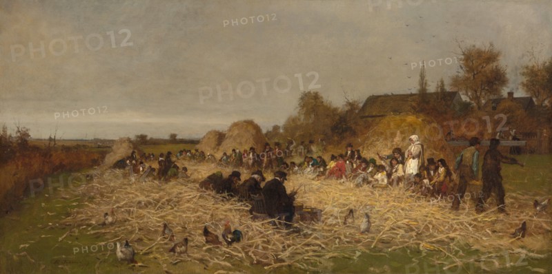 Husking Bee, Island of Nantucket, 1876. Creator: Eastman Johnson.